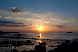 Verschiedene Momente des Sonnenaufgangs