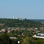 View from Rotonda towards landscape and monastery