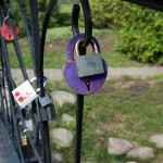 And again, the locks on the bridge