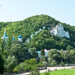 Svyatogorsk Lavra on the chalk hills
