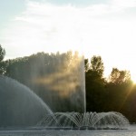 Vinnytsa city, the famous water show