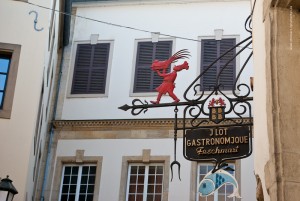 Die Schilder im Stadt, Luxemburg