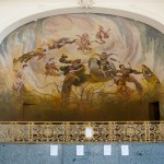 Beeindruckende Malerei in der Kolonnade