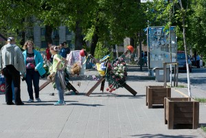Institutskaia Str. hier waren die töfliche Schüsse gefallen