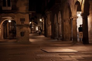Santiago de Compostela am Nacht. Iryna Mathes Reise Fotografie