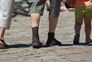 Die Füsse, die Jakobsweg gegangen sind. Iryna Mathes ühotography