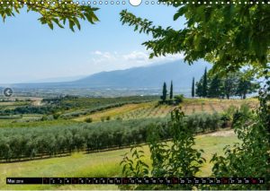 Fotokalender als Geschenk oder als Werbekalender. Thema Reise. Olymp, Griechenland