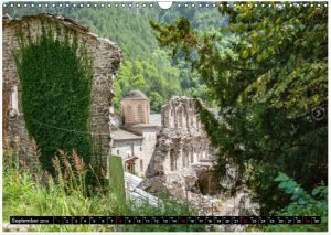 Fotokalender als Geschenk oder als Werbekalender. Thema Reise. Olymp, Griechenland