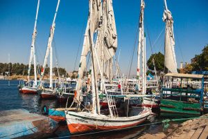 Assuan, Nil, Ägypten. Reise photography