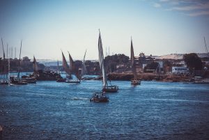 Assuan, Nil, Ägypten. Reise photography