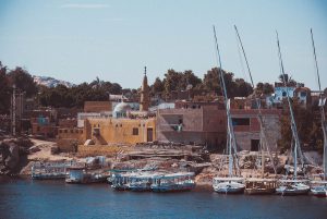 Assuan, Nil, Ägypten. Reise photography