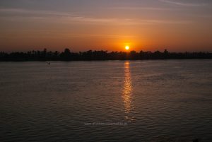 Landschaft am Nil, Esna, Ägypten. Reise Photography