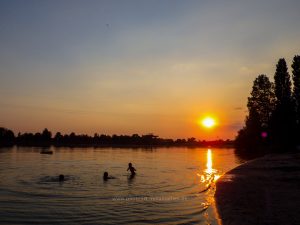 Sommer 2020, Baggersee. Mit Handy und Unterwasserkamera fotografieren
