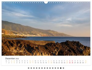 Kalender La Palma-Landschaften der Kanarischen Insel