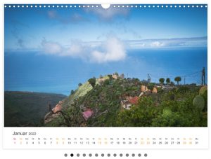 Kalender La Palma-Landschaften der Kanarischen Insel