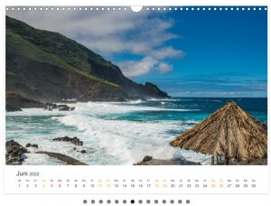 Kalender La Palma-Landschaften der Kanarischen Insel