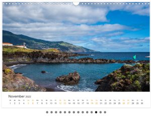 Kalender La Palma-Landschaften der Kanarischen Insel