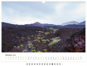 Kalender La Palma-Landschaften der Kanarischen Insel