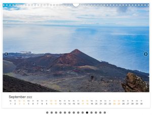 Kalender La Palma-Landschaften der Kanarischen Insel