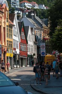 Bergen. Norwegen, Sommerreise. Städte und Landschaften der Natur