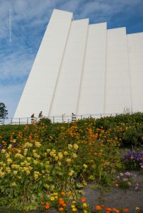 Tromso. Norwegen, Sommerreise. Städte und Landschaften der Natur