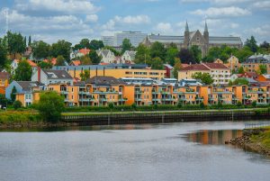Trondheim, Norwegen, Sommerreise. Städte und Landschaften der Natur