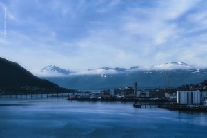 Tromso, Norwegen, Sommerreise. Städte und Landschaften der Natur