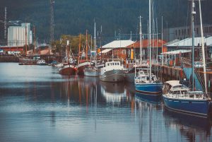 Trondheim, Norwegen, Sommerreise. Städte und Landschaften der Natur