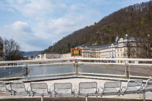 Bad Ems, Deutschland. Blick auf das barocke Badeschloss © photoArt Iryna Mathes