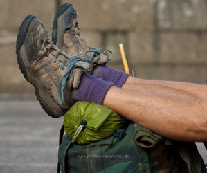 Die Füsse, die Jakobsweg gegangen sind. Iryna Mathes ühotography