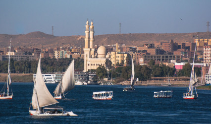 Assuan, Nil, Ägypten. Reise photography