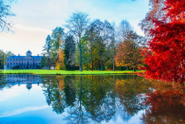 Schloss Favorite, Rastatt, Deutschland. Herbst 2020. Fotografie Iryna Mathes